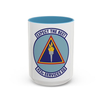 423d Services Squadron (U.S. Air Force) Accent Coffee Mug