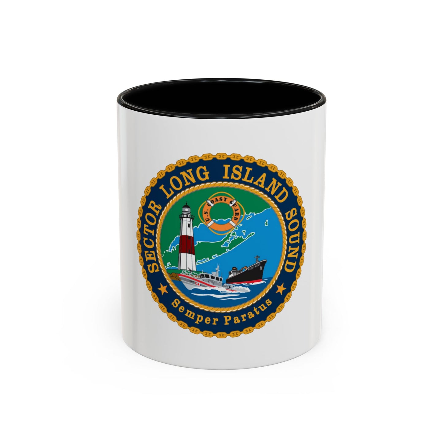 USCG Sector Long Island Sound (U.S. Coast Guard) Accent Coffee Mug