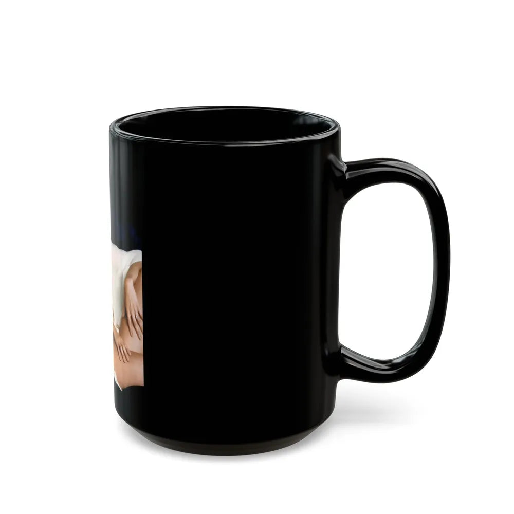 Lynda Carter #280 (Vintage Female Icon) Black Coffee Mug-Go Mug Yourself