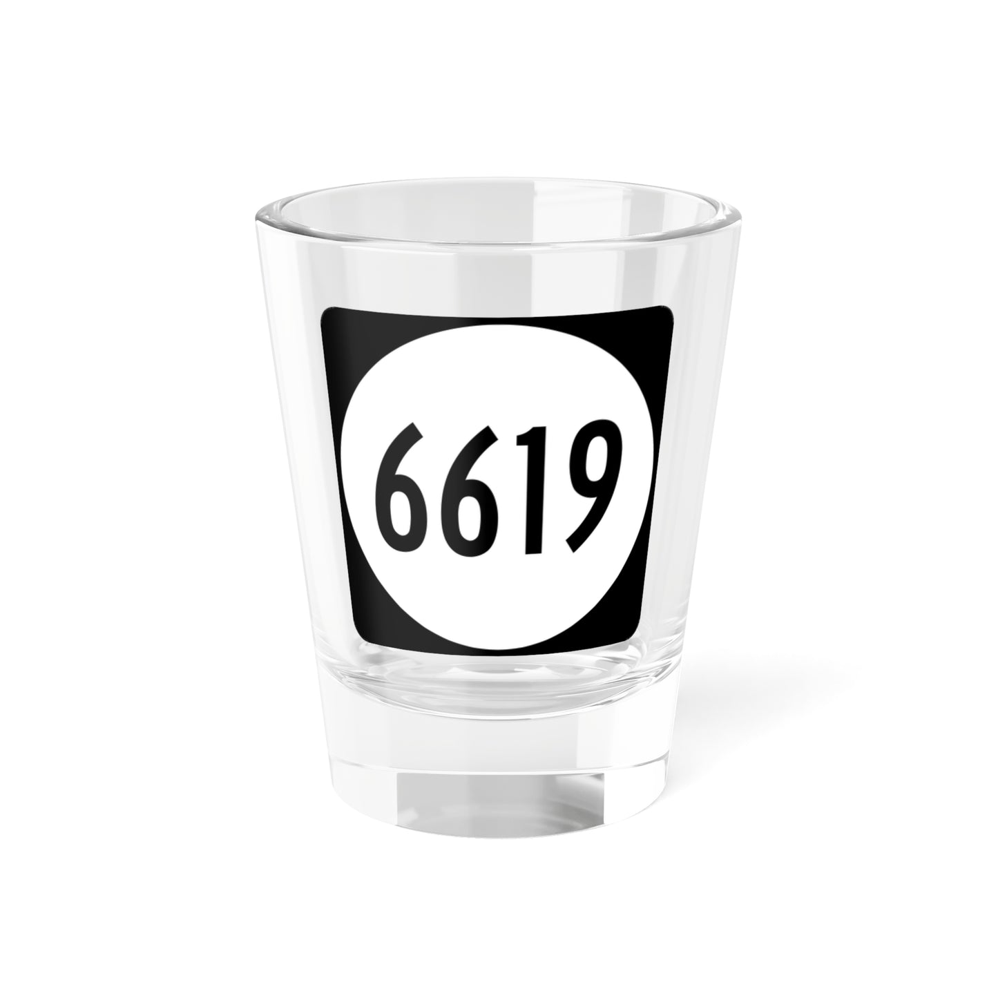 PR tertiary 6619 (Puerto Rico) (Road Sign) Shot Glass 1.5oz