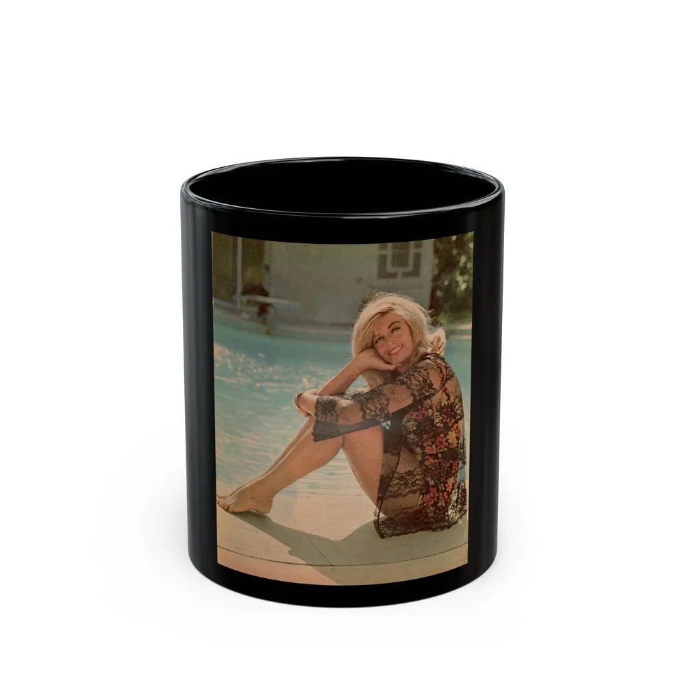 Dorothy Malone #197 (Vintage Female Icon) Black Coffee Mug-11oz-Go Mug Yourself