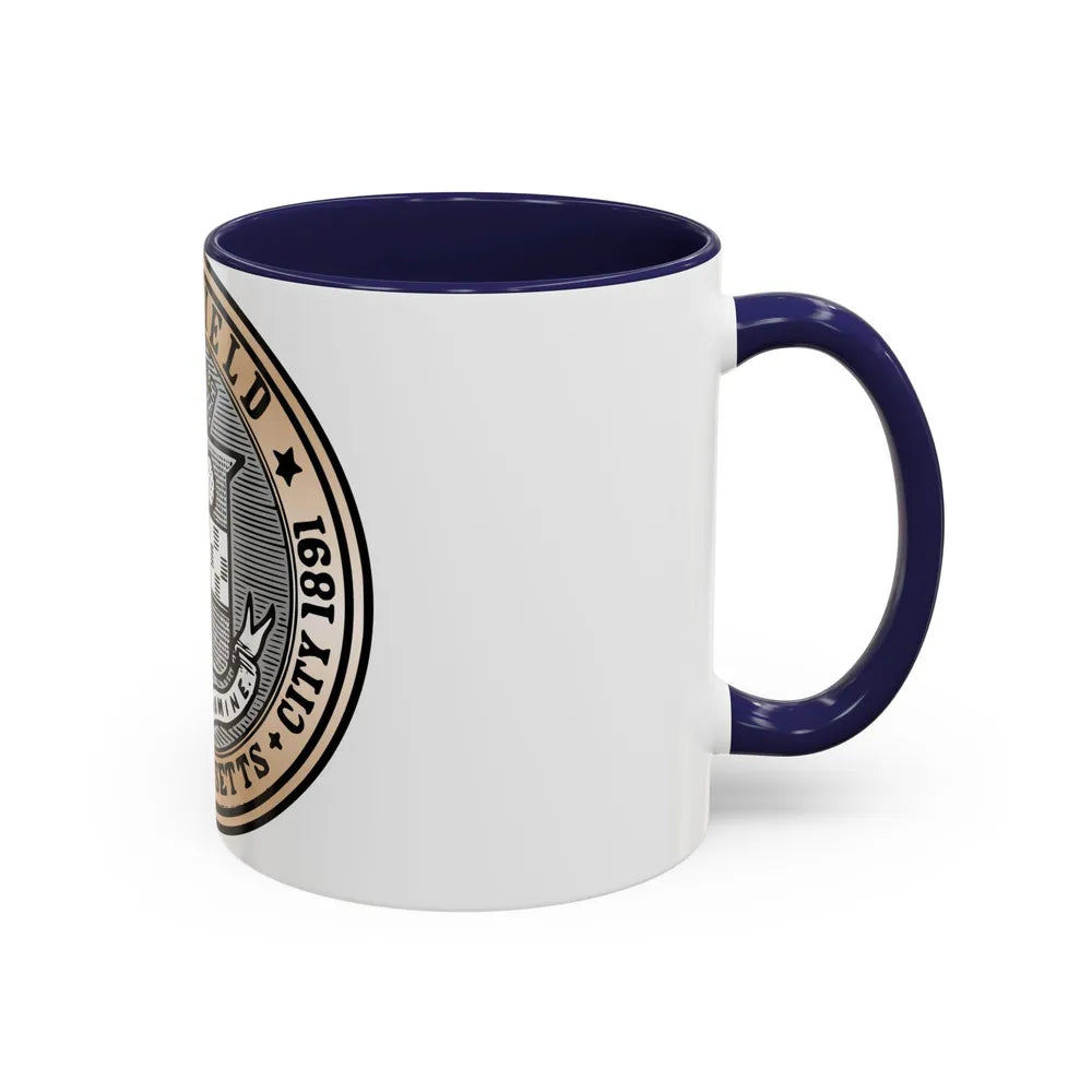 Seal of Pittsfield Massachusetts - Accent Coffee Mug-Go Mug Yourself