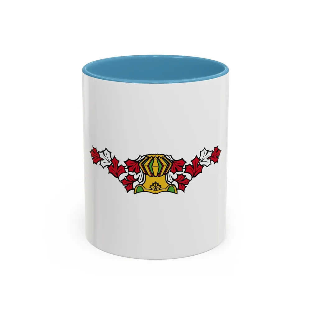 Canadian Helm - Accent Coffee Mug-11oz-Light Blue-Go Mug Yourself