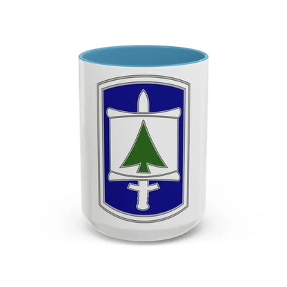 364 Civil Affairs Brigade (U.S. Army) Accent Coffee Mug 15oz Light Blue - Go Mug Yourself