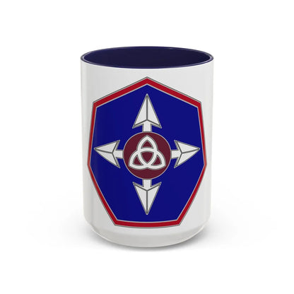364 Sustainment Command (U.S. Army) Accent Coffee Mug-15oz-Navy-Go Mug Yourself