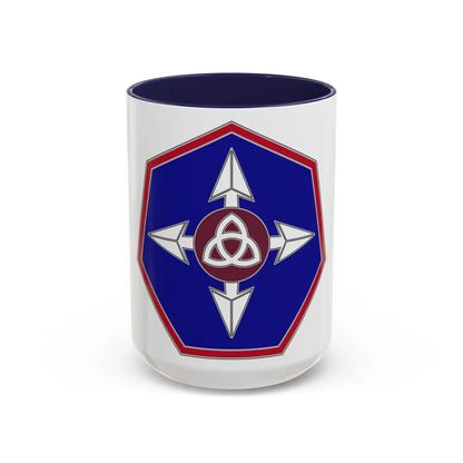 364 Sustainment Command (U.S. Army) Accent Coffee Mug-15oz-Navy-Go Mug Yourself