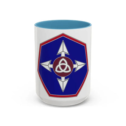 364 Sustainment Command (U.S. Army) Accent Coffee Mug 15oz Light Blue - Go Mug Yourself