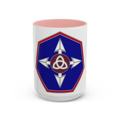 364 Sustainment Command (U.S. Army) Accent Coffee Mug 15oz Pink - Go Mug Yourself