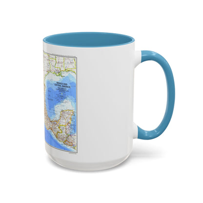 Central America & Mexico (1980) (Map) Accent Coffee Mug