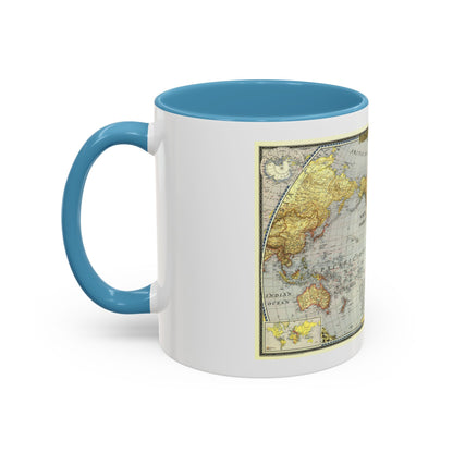 World Map (1943) (Map) Accent Coffee Mug