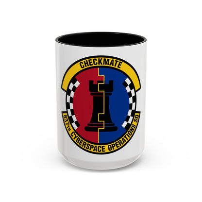 837 Cyberspace Operations Squadron ACC (U.S. Air Force) Accent Coffee Mug
