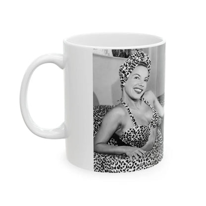 Carmen Miranda #06 (Vintage Female Icon) White Coffee Mug-Go Mug Yourself