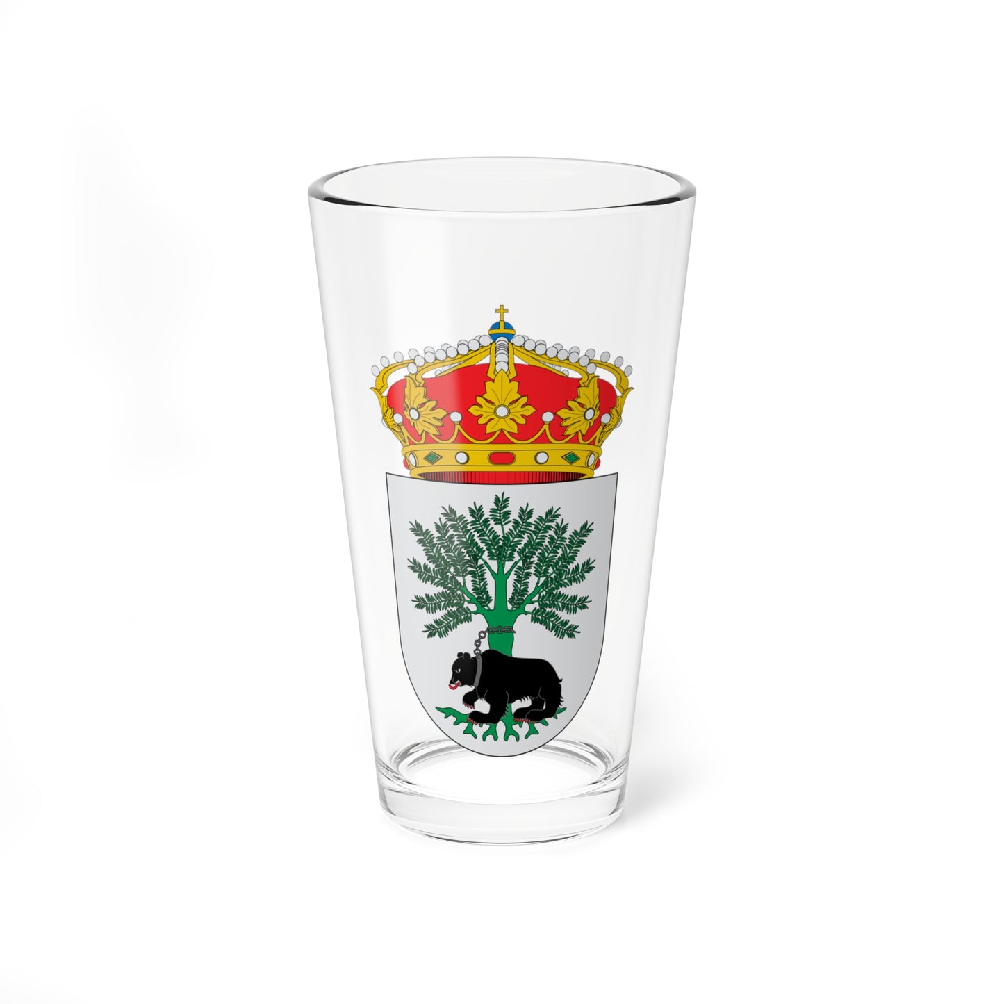 Escudo de Aldeanueva de Ebro (Spain) (Coat of Arms) Pint Glass 16oz