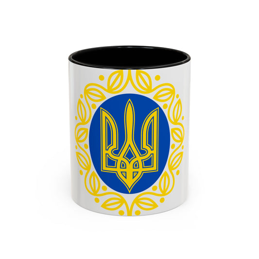 Coat of arms of Ukrainian People's Republic - Accent Coffee Mug