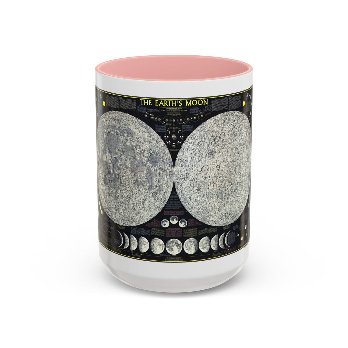 Space - The Moon (1969) (Map) Accent Coffee Mug