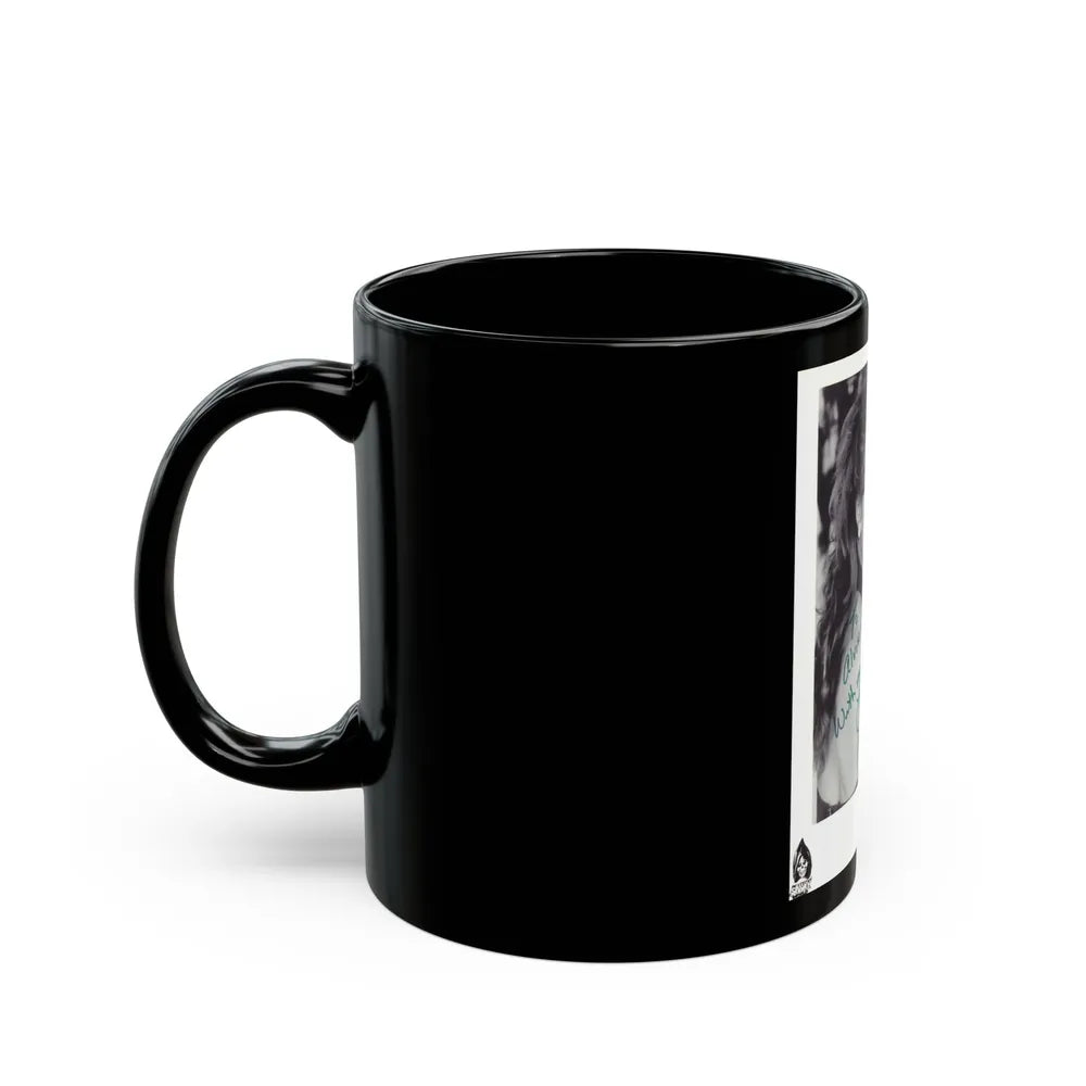 Linda Blair #183 (Vintage Female Icon) Black Coffee Mug-Go Mug Yourself