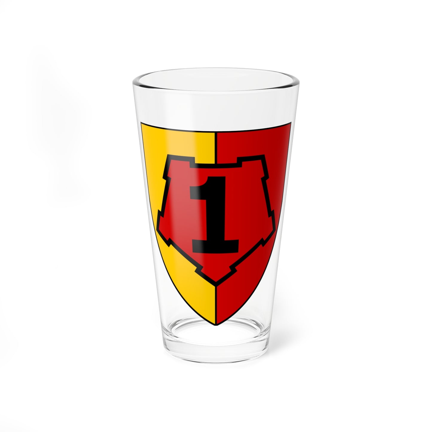 Emblem for the I-DLR (Denmark) (Coat of Arms) Pint Glass 16oz