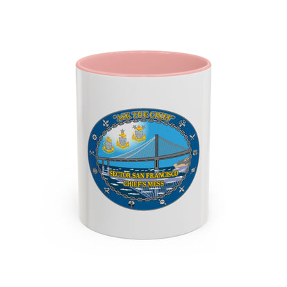 USCGS San Francisco Ask The Chief (U.S. Coast Guard) Accent Coffee Mug