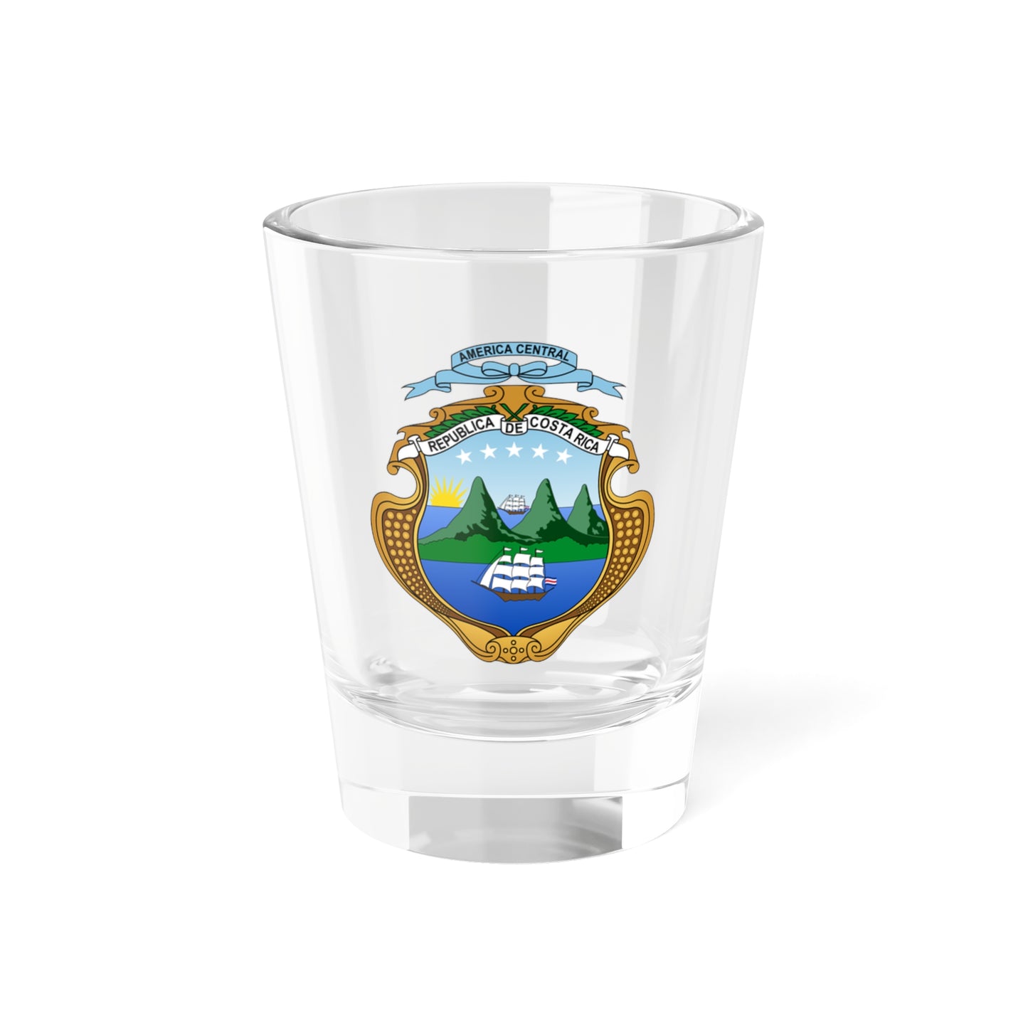 Coat of arms of Costa Rica (1906-1964) - Shot Glass 1.5oz