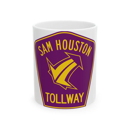 Sam Houston Tollway (Texas) (Road Sign) White Coffee Mug