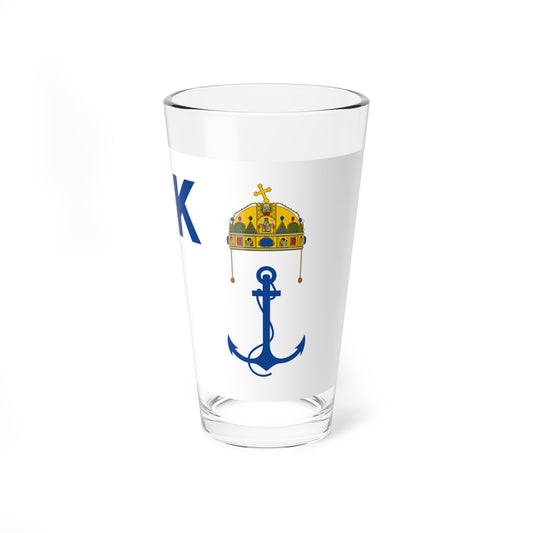 Pilot Flag of Hungary 1925-1946 (Hungary) Pint Glass 16oz