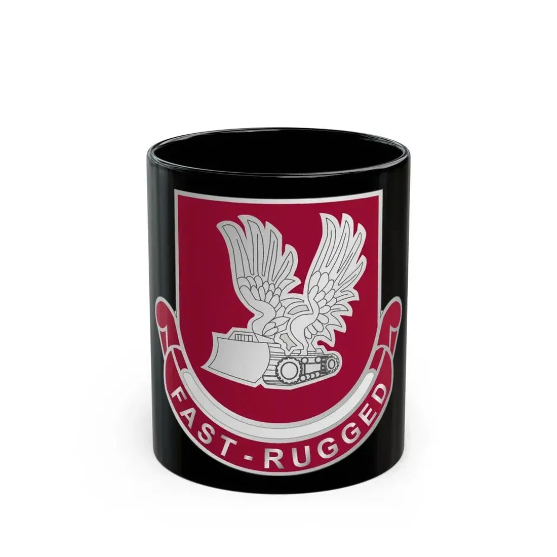 365 Engineer Battalion (U.S. Army) Black Coffee Mug 11oz - Go Mug Yourself