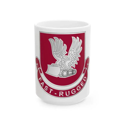 365 Engineer Battalion (U.S. Army) White Coffee Mug 15oz - Go Mug Yourself