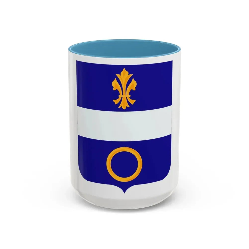 365 Infantry Regiment 2 (U.S. Army) Accent Coffee Mug 15oz Light Blue - Go Mug Yourself