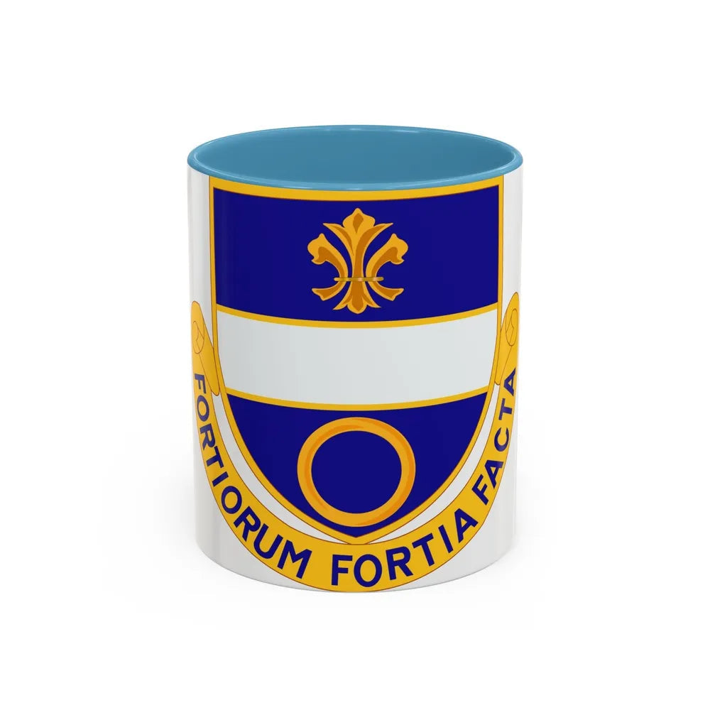 365 Infantry Regiment (U.S. Army) Accent Coffee Mug-11oz-Light Blue-Go Mug Yourself