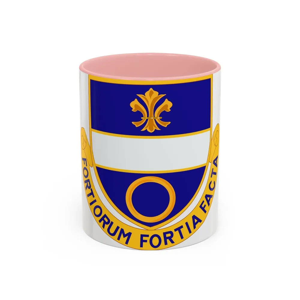 365 Infantry Regiment (U.S. Army) Accent Coffee Mug-11oz-Pink-Go Mug Yourself