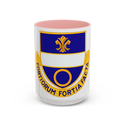 365 Infantry Regiment (U.S. Army) Accent Coffee Mug-15oz-Pink-Go Mug Yourself