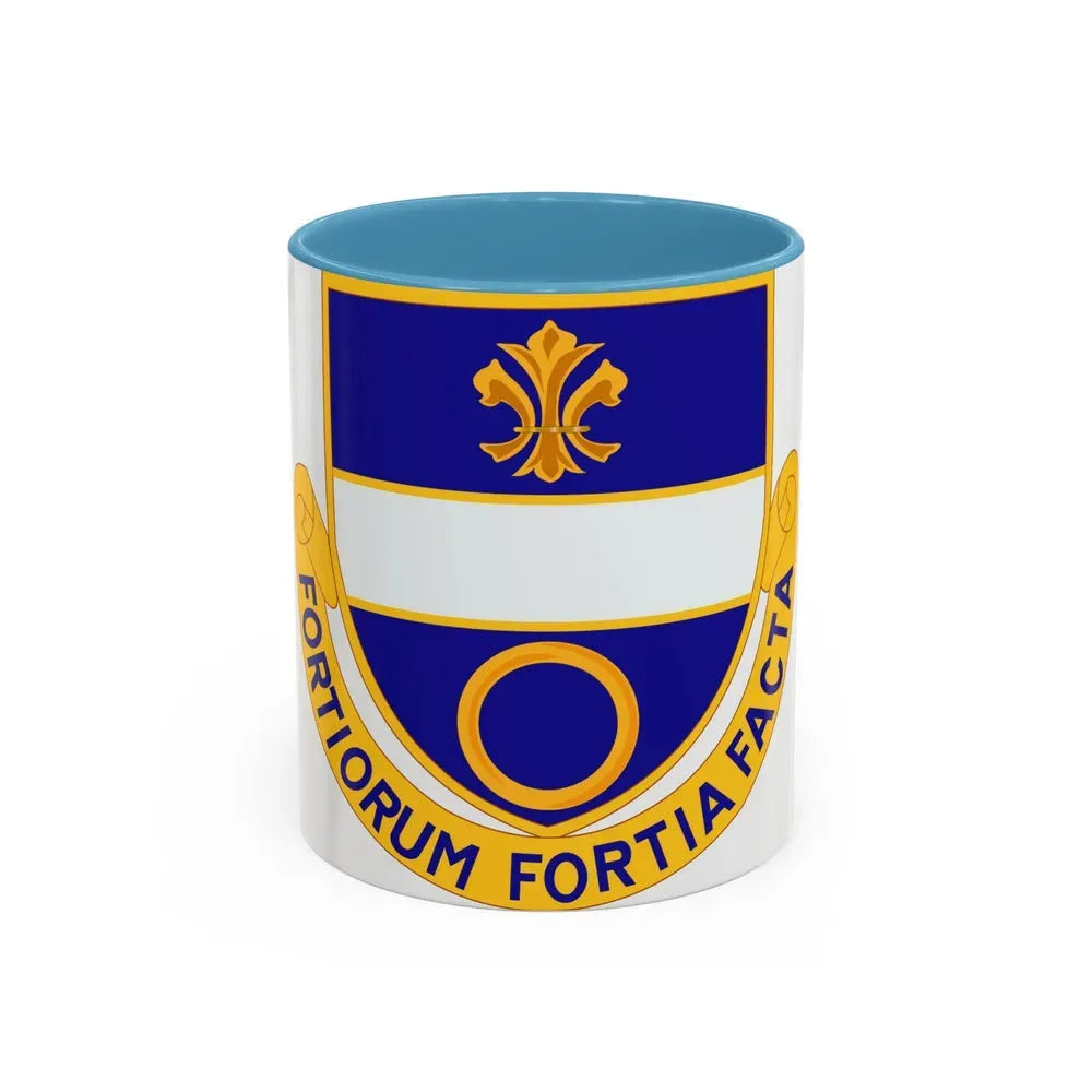 365 Infantry Regiment (U.S. Army) Accent Coffee Mug 11oz Light Blue - Go Mug Yourself
