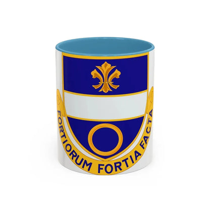 365 Infantry Regiment (U.S. Army) Accent Coffee Mug 11oz Light Blue - Go Mug Yourself