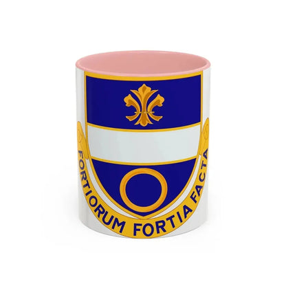 365 Infantry Regiment (U.S. Army) Accent Coffee Mug 11oz Pink - Go Mug Yourself
