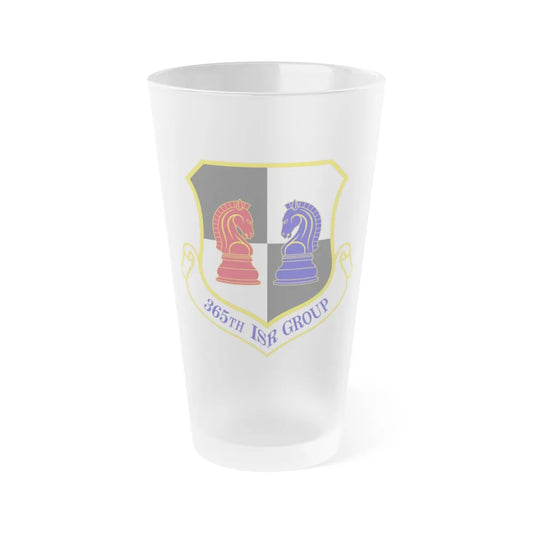 365 Intelligence Surveillance and Reconnaissance Group ACC (U.S. Air Force) Frosted Pint Glass 16oz-16oz-Frosted-Go Mug Yourself