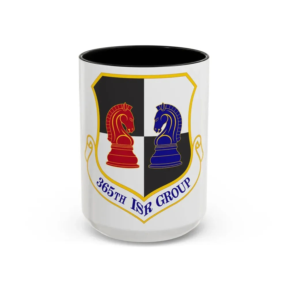 365 Intelligence Surveillance and Reconnaissance Group ACC (U.S. Air Force) Accent Coffee Mug 15oz Black - Go Mug Yourself