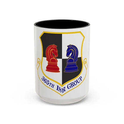 365 Intelligence Surveillance and Reconnaissance Group ACC (U.S. Air Force) Accent Coffee Mug 15oz Black - Go Mug Yourself