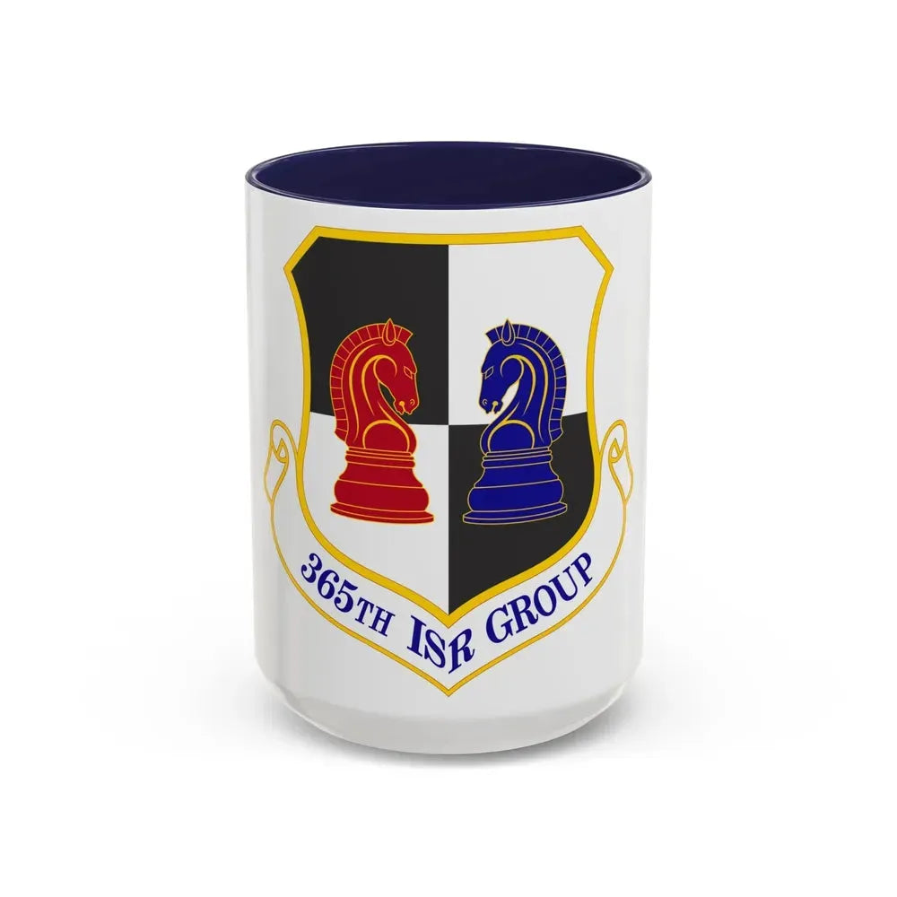 365 Intelligence Surveillance and Reconnaissance Group ACC (U.S. Air Force) Accent Coffee Mug 15oz Navy - Go Mug Yourself