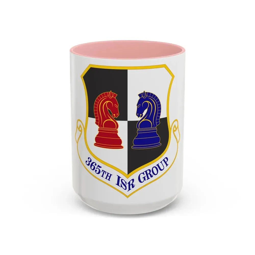 365 Intelligence Surveillance and Reconnaissance Group ACC (U.S. Air Force) Accent Coffee Mug 15oz Pink - Go Mug Yourself