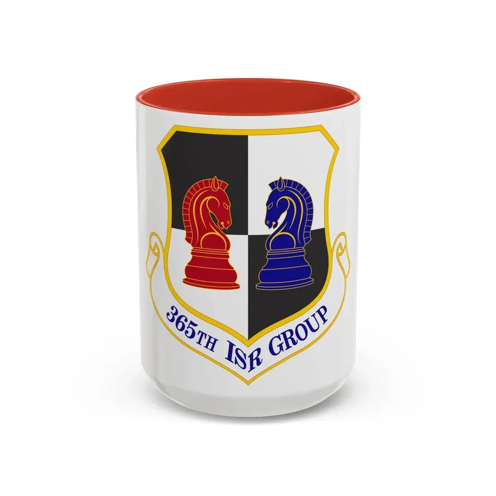 365 Intelligence Surveillance and Reconnaissance Group ACC (U.S. Air Force) Accent Coffee Mug 15oz Red - Go Mug Yourself