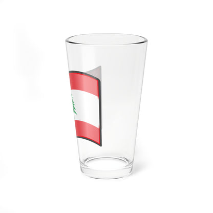Nuvola Lebanese flag (Lebanon) Pint Glass 16oz