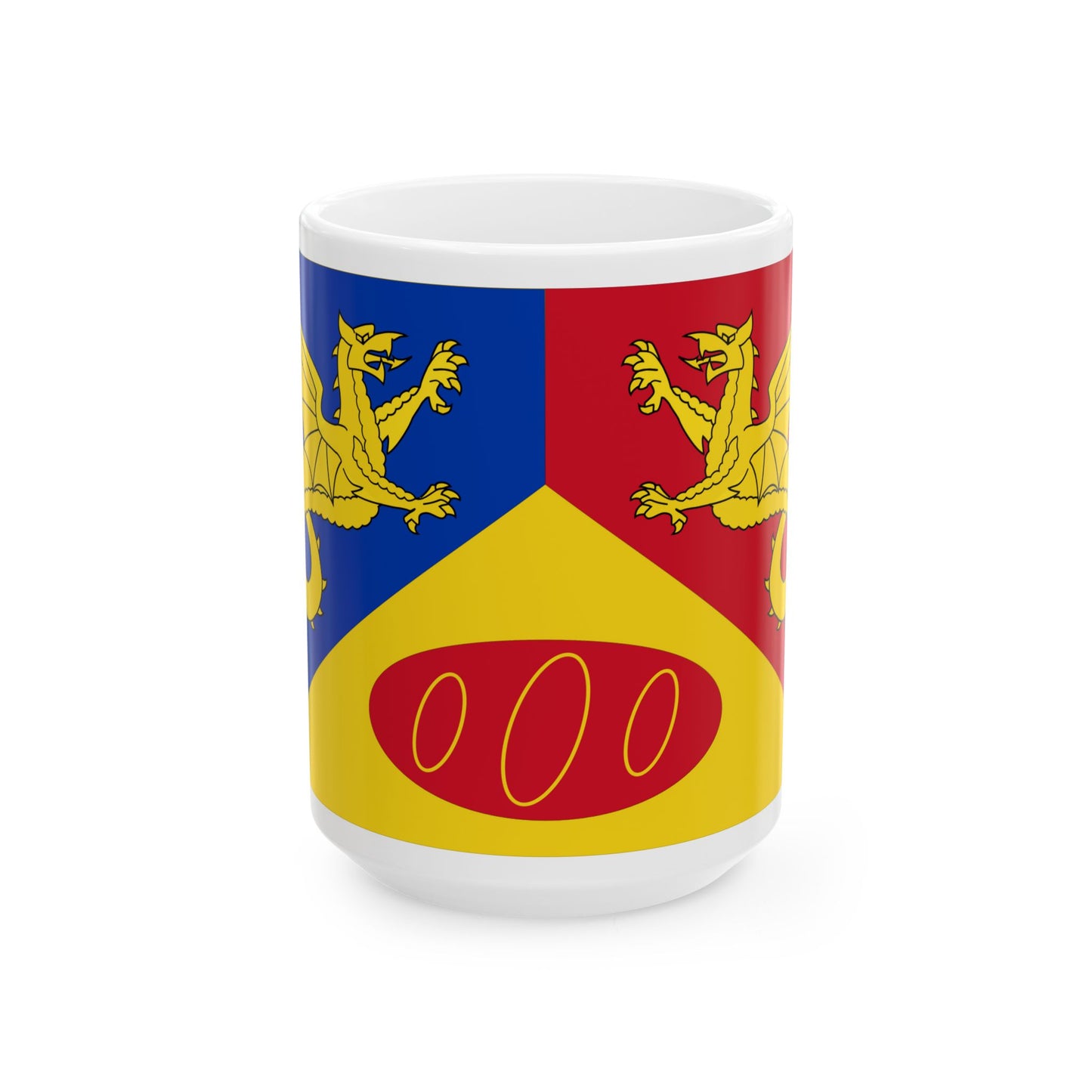 Flag of Craig y Dorth UK - White Coffee Mug-15oz-Go Mug Yourself