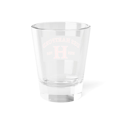 Verre à liqueur avec drapeau USS Hartford SSN 768 (US Navy) 1,5 oz