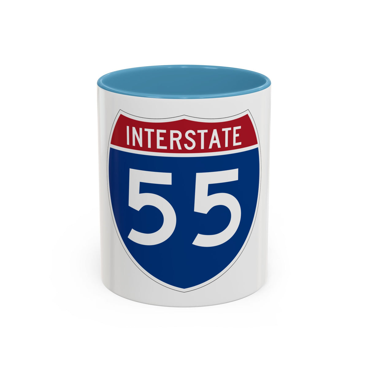 Interstate 55 (U.S. Highways) Accent Coffee Mug