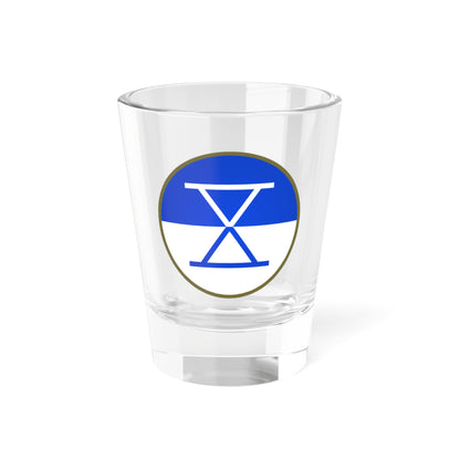 X Corps (U.S. Army) Shot Glass 1.5oz