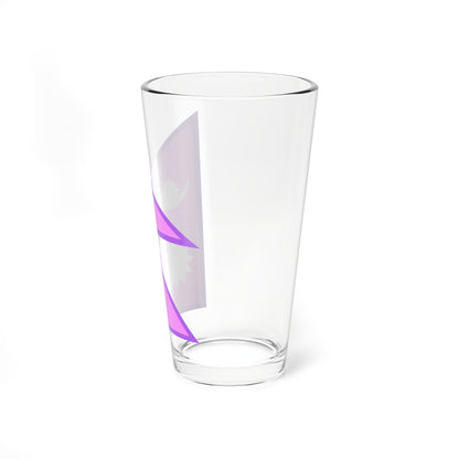 Bisexual Pride Flag of Nepal (Nepal) Pint Glass 16oz