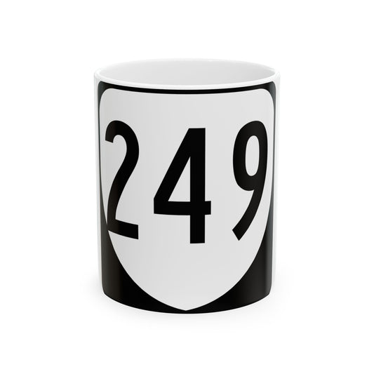 Virginia 249 1980 (Virginia) (Road Sign) White Coffee Mug-11oz-Go Mug Yourself