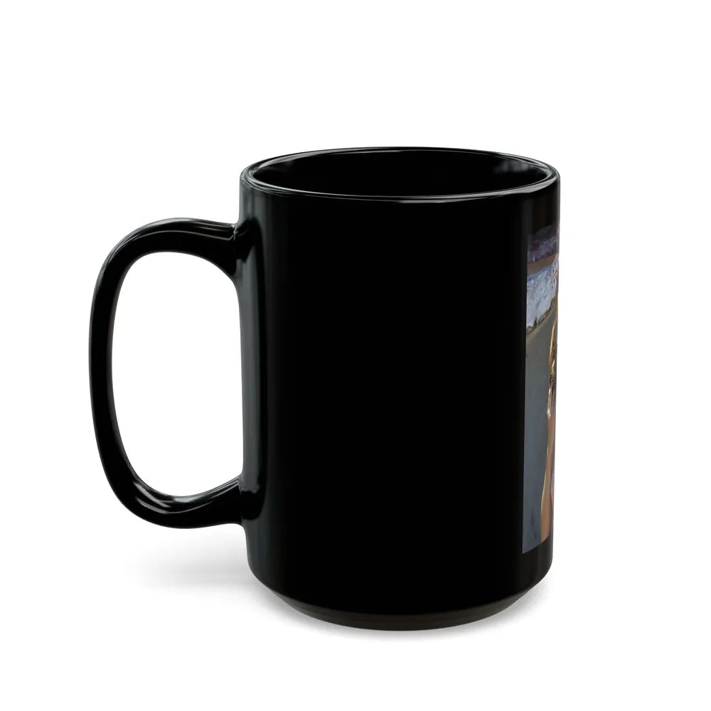 Gila Golan #139 (Vintage Female Icon) Black Coffee Mug-Go Mug Yourself