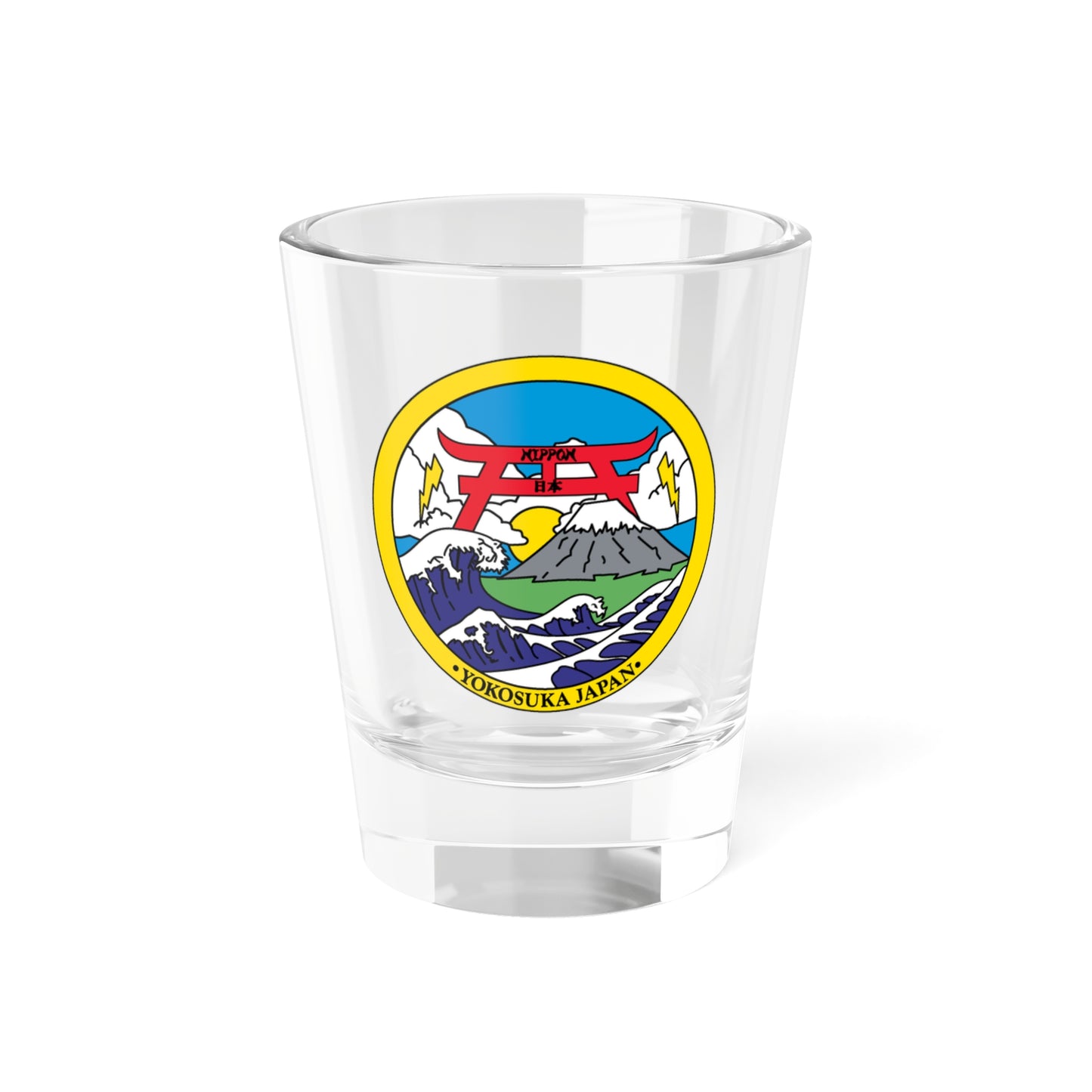 Yokosuka Japan NAVPACMETOFAC (U.S. Navy) Shot Glass 1.5oz