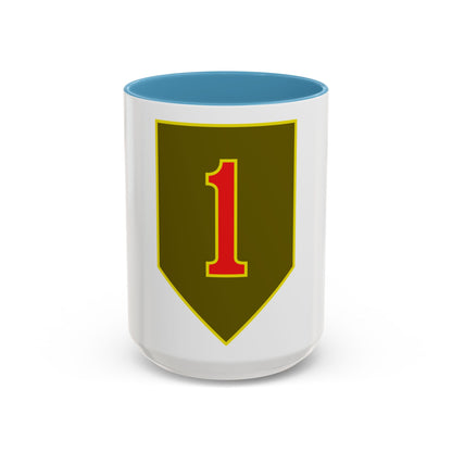 1st Infantry Division (U.S. Army) Accent Coffee Mug